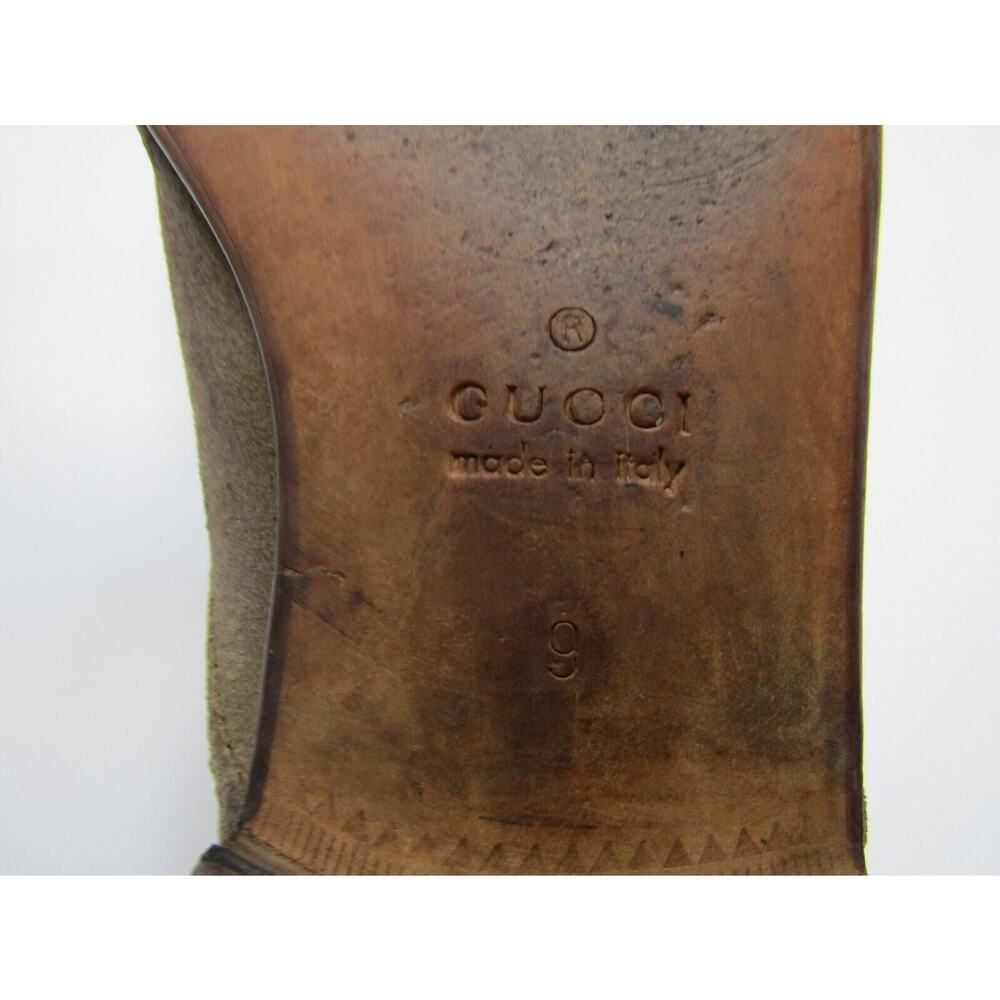 Gucci Mens Size 9 D Brown Suede Oxford Dress Shoes - Picture 10 of 11